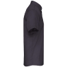 Chemise Popeline Polycoton Manches Courtes Gris Kariban – vue 3