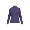 Polo manches longues femme Kariban Violet – 220 g/m²