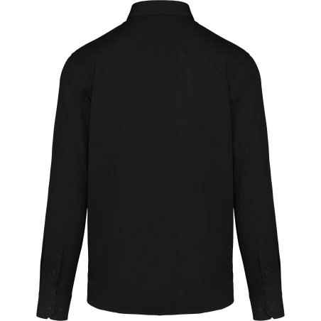 Chemise coton manches longues Nevada Noir – Kariban – vue 2