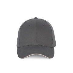 Casquette sandwich contrasté 6 panneaux Gris - K-up