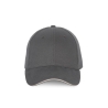 Casquette sandwich contrasté 6 panneaux Gris - K-up