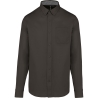 Chemise coton manches longues Nevada Gris Kariban