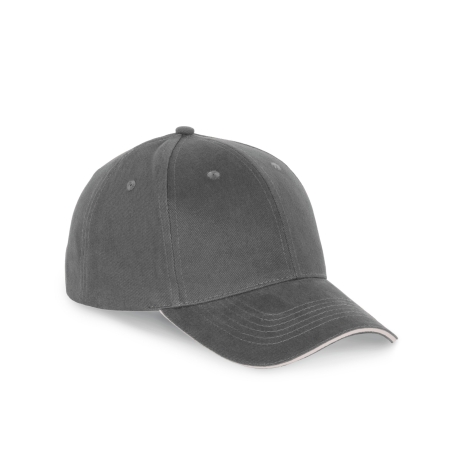 Casquette sandwich contrasté 6 panneaux Gris - K-up – vue 2