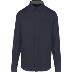 Chemise coton manches longues Nevada Marine homme – Kariban
