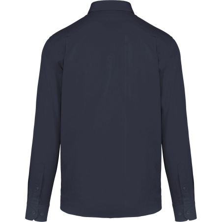 Chemise coton manches longues Nevada Marine homme – Kariban – vue 2