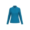 Polo manches longues femme Bleu Tropical Blue Kariban
