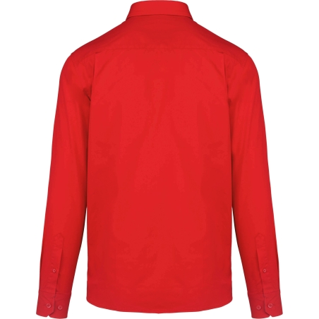 Chemise coton manches longues Nevada Rouge Kariban – vue 2
