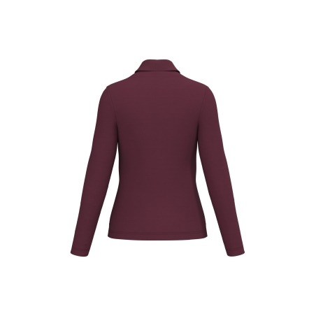 Polo manches longues femme Bordeaux Kariban – 220 g/m² – vue 2