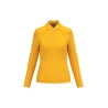 Polo manches longues femme Jaune 220 g/m² Kariban