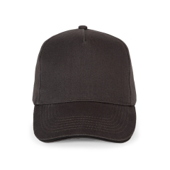 Casquette 5 panneaux Gris anthracite K-up – Coton 260 g/m²