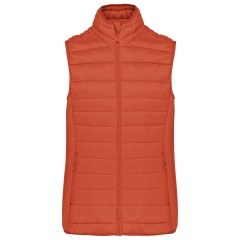 Bodywarmer femme ultra-léger Kariban Orange Burnt Ochre