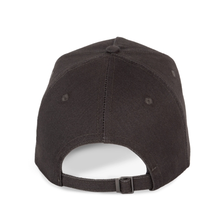 Casquette 5 panneaux Gris anthracite K-up – Coton 260 g/m² – vue 2