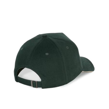 Casquette 5 panneaux Forest Green / Beige K-up – Vert – vue 2