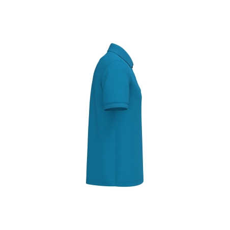 Polo Piqué Manches Courtes Homme Bleu Kariban – vue 3