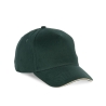 Casquette 5 panneaux Forest Green / Beige K-up – Vert – vue 3