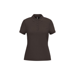 Polo piqué manches courtes femme Kariban – Marron