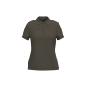 Polo piqué femme manches courtes Dark Khaki Kariban