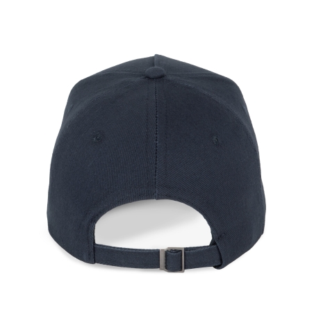 Casquette 5 panneaux Marine & Jaune K-up – Coton 260 g/m² – vue 2