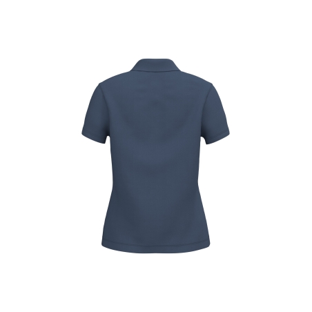 Polo Piqué Manches Courtes Femme Bleu Kariban – vue 2
