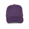 Casquette 5 panneaux Violet / Gris foncé K-up – Coton 260 g/m²
