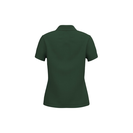 Polo piqué coton femme manches courtes vert forest Kariban – vue 2
