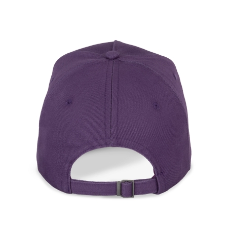 Casquette 5 panneaux Violet / Gris foncé K-up – Coton 260 g/m² – vue 2