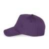 Casquette 5 panneaux Violet / Gris foncé K-up – Coton 260 g/m² – vue 3