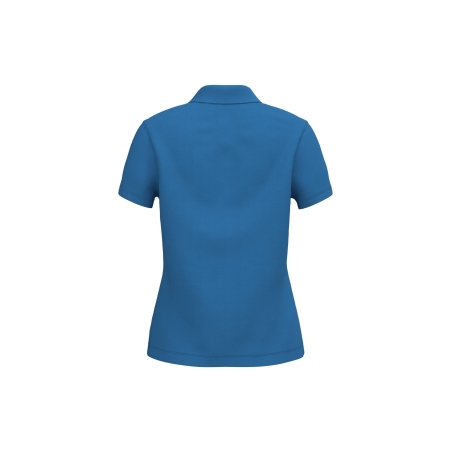 Polo Piqué Manches Courtes Femme Bleu Royal Kariban – vue 2