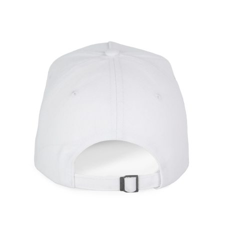 Casquette 5 panneaux Blanc/Rouge K-up – personnalisable – vue 2