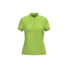 Polo piqué manches courtes femme Kariban Vert lime