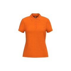 Polo piqué manches courtes femme Kariban Orange