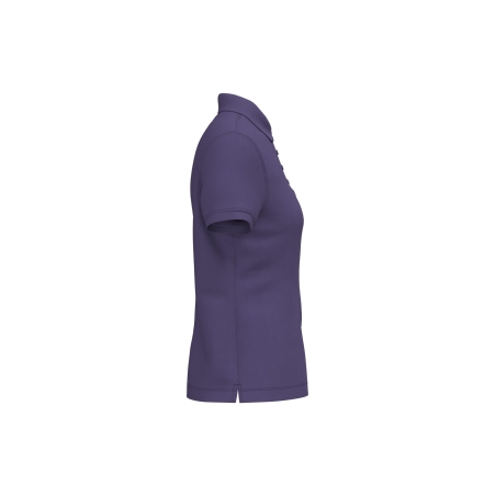 Polo piqué manches courtes femme Kariban Violet – vue 3