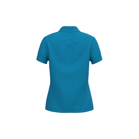 Polo Piqué Manches Courtes Femme Bleu Kariban – vue 2