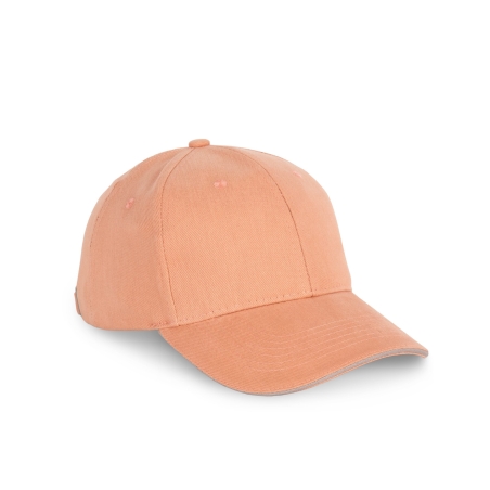 Casquette coton bio 6 panneaux sandwich contrasté Gris K-up – vue 3