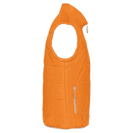 Bodywarmer matelassé unisexe Orange Kariban – sans manches – vue 3