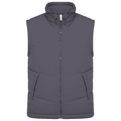 Bodywarmer doublé polaire unisexe Gris – Kariban