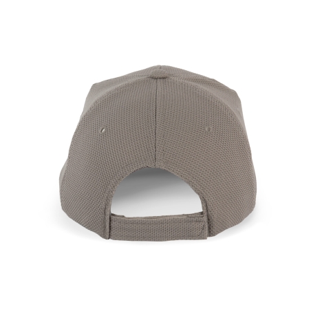 Casquette sport grise & orange K-up – 6 panneaux polyester piqué – vue 2