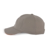 Casquette sport grise & orange K-up – 6 panneaux polyester piqué – vue 3