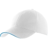 Casquette sport 6 panneaux Blanc/Aqua Blue K-up