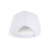 Casquette sport 6 panneaux Blanc/Aqua Blue K-up – vue 2