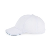 Casquette sport 6 panneaux Blanc/Aqua Blue K-up – vue 3