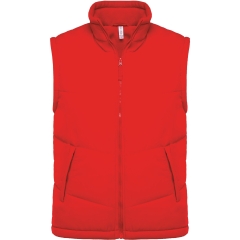 Bodywarmer doublé polaire unisexe Rouge Kariban