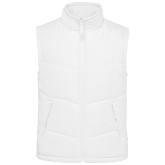 Bodywarmer doublé polaire unisexe blanc Kariban