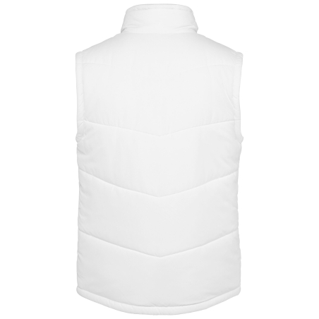 Bodywarmer doublé polaire unisexe blanc Kariban – vue 2