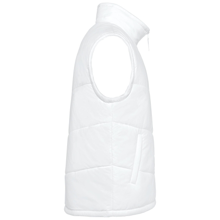 Bodywarmer doublé polaire unisexe blanc Kariban – vue 3