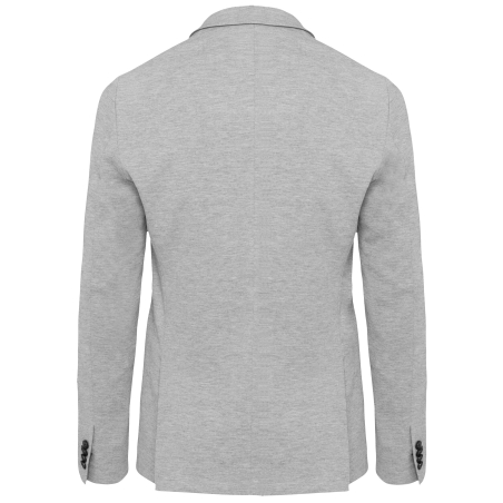 Veste Maille Homme Gris Chiné Business Kariban – vue 2