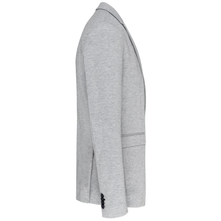 Veste Maille Homme Gris Chiné Business Kariban – vue 3