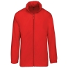 Coupe-vent unisexe rouge repliable Kariban – Veste légère