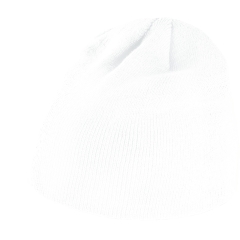 Bonnet tricoté Blanc K-up – Personnalisable broderie