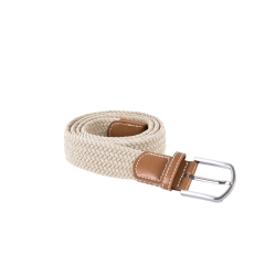 Ceinture tressée élastiquée Blanc Ecru K-up – One Size